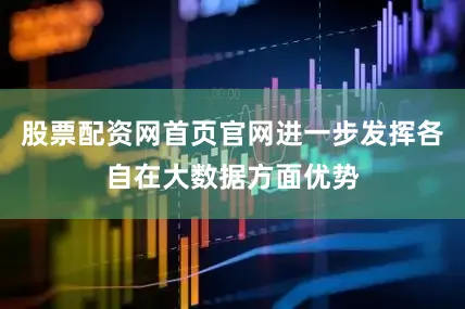 股票配资网首页官网进一步发挥各自在大数据方面优势