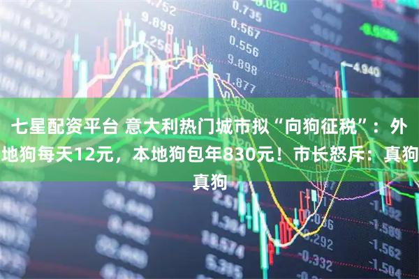 七星配资平台 意大利热门城市拟“向狗征税”：外地狗每天12元，本地狗包年830元！市长怒斥：真狗